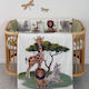 IngVart Baby Bedding Set for Crib White 7 Pieces SETJUNGLE 60*
