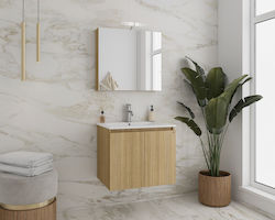 Drop Waschtisch mit Waschbecken & Spiegel mit L...