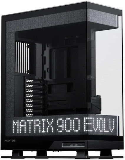 Evolv X2 Matrix Gaming Midi Tower Computer Case with Side Window and RGB Lighting Black