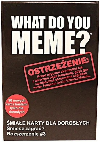 Board Game What Do You Meme? Extra Pack No. 3 for 3+ Players 18+ Years Old EP60075 (PL) Epee