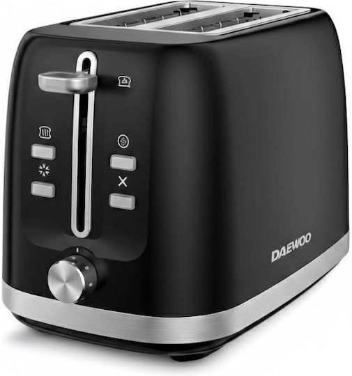 Daewoo Prăjitor de pâine 2 sloturi 800W Negru