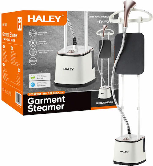 Haley Ατμοκαθαριστής Ρούχων Δαπέδου 2000W με Δοχείο 2.7lt
