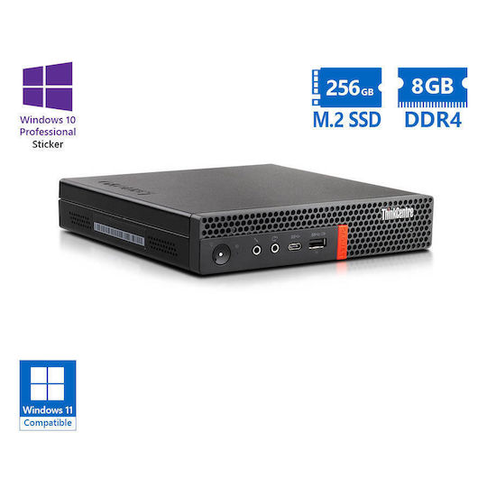 Lenovo ThinkCentre M720q Tiny Gradul Refurbished A (Core i5-8400T/8GB/256GB SSD/Fără sistem de operare)