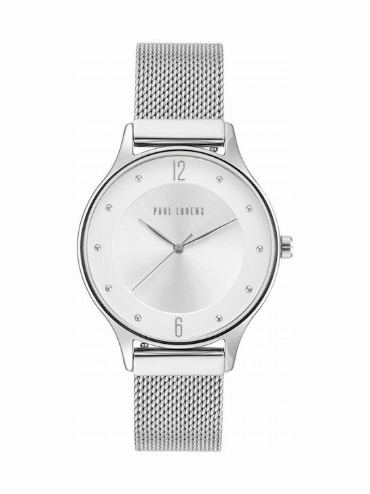 Paul Lorens Damen Uhr mit Silber Metallarmband