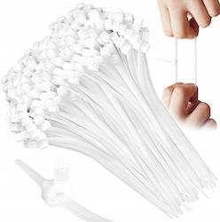 Cable Ties 4.8mm/300mm White 100 Pcs Voz-48300w Vayox
