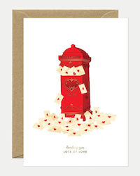 Atws Greeting Cards Gold Love Mails White 3701344209216