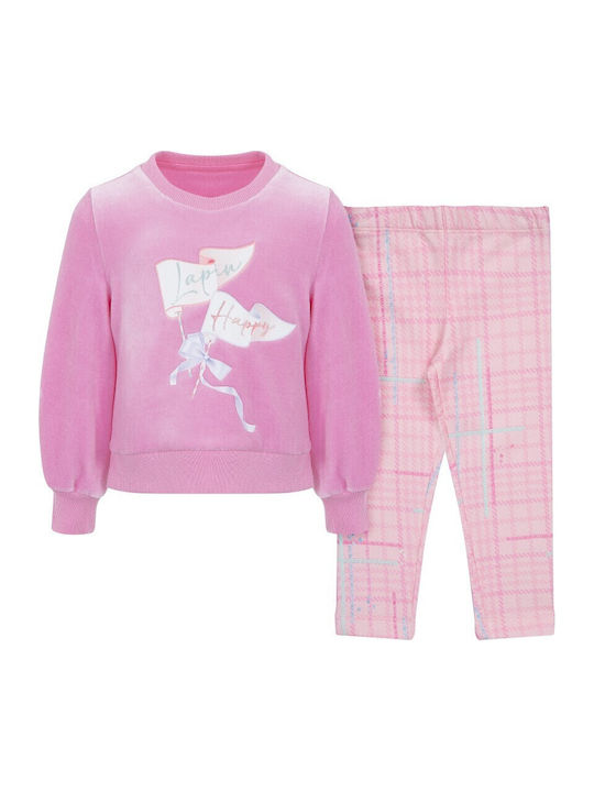 Kinder-Set mit Hose Winter 2Stück Rosa