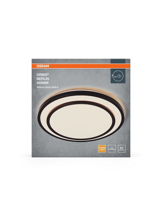 Osram Plafonieră de Tavan 49buc Neagră cu LED Integrat