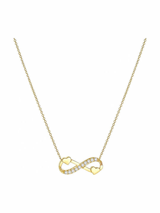Κολιέ Άπειρο από Χρυσό 9Κ