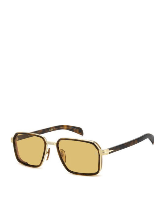 David Beckham Unisex Sunglasses With Gold Metal...