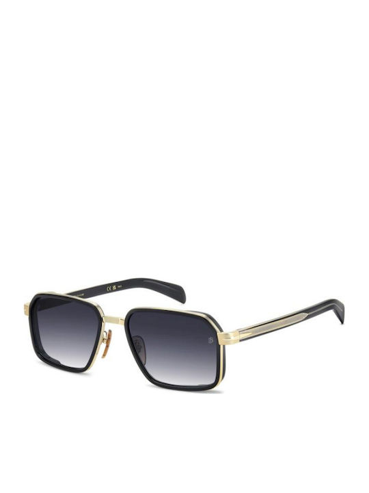 David Beckham Unisex Sunglasses with Gold Metal...