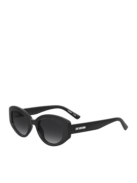 Moschino Unisex Sunglasses with Black Horn-Rimm...