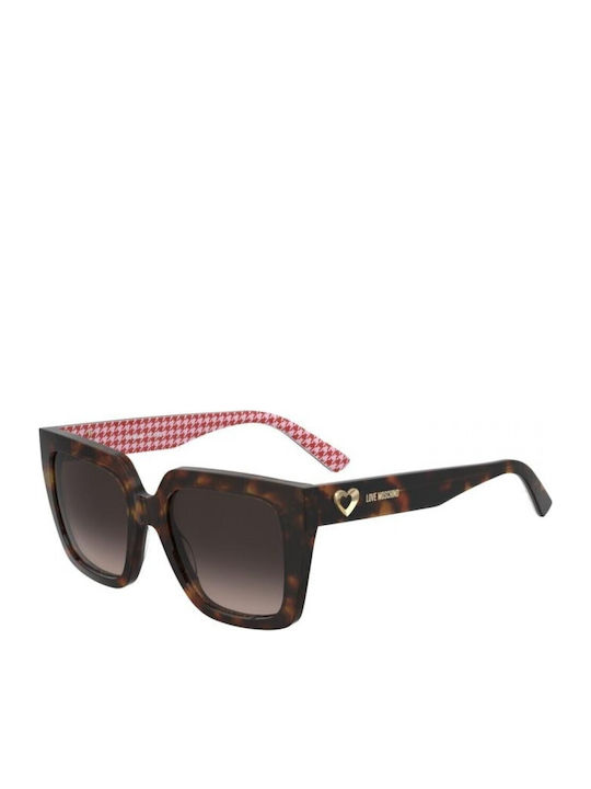 Moschino Unisex Γυαλιά Ηλίου με Καφέ Κοκκάλινο Σκελετό και Καφέ Φακό MOL099/S 2VM/HA