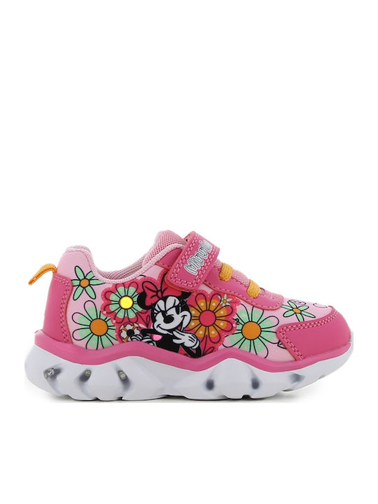 Kids Sneakers with Scratch & Lights Pink