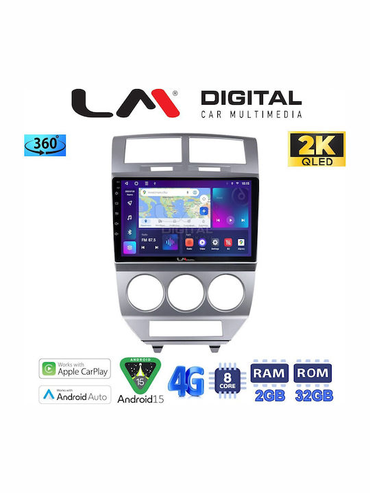 LM Digital Auto-Audiosystem Dodge Kaliber 2006 > 2012 (Bluetooth/USB/WiFi/GPS/Apple-Carplay/Android-Auto)