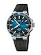 Oris Ανδρικό Ρολόι 41.5mm Αυτόματο με Μαύρο Μεταλλικό Μπρασελέ