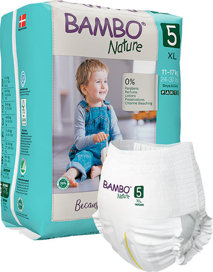 Bambo Nature Памперси гащи № 5 за 12-17kg 19бр