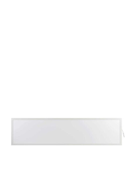 Eurolamp Rectangular Recessed LED Panel with Natural White Light 4000K 120x30cm