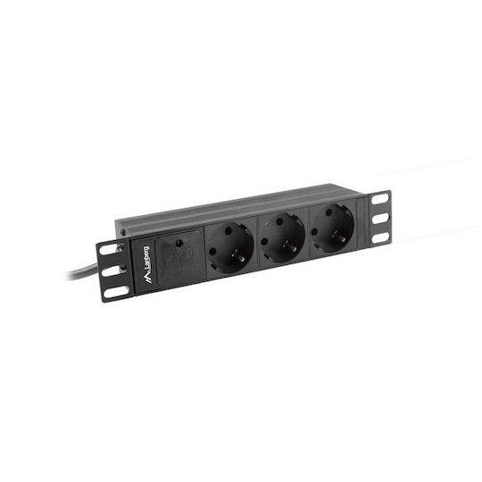 Lanberg Rack Power Strip PDU-03F-0200-BK 1Stück