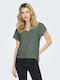Life Women's Blouse with V Neckline Khaki