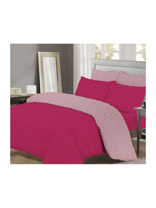 Marwa Sheet Sets Queen 220x260cm. Red 4pcs