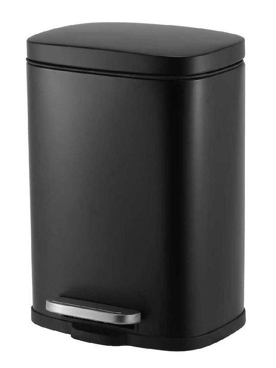 Temno Inox Банята кошче Софт Клоуз Черен