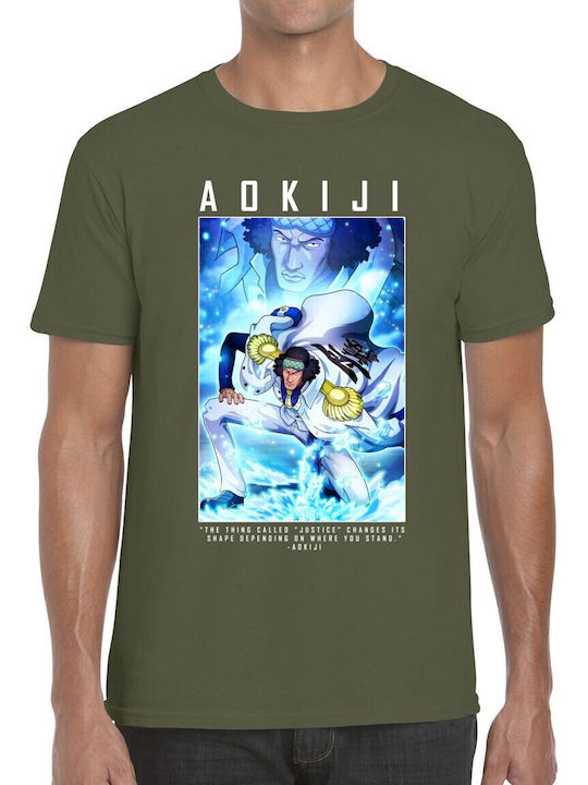 T-shirt One Piece Aokiji Pop Culture Military G...