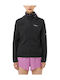 Women's Running Sports Jacket Windproof for Spring or Autumn Black