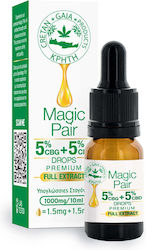 Cretan Gaia Έλαιο Κάνναβης 20mg με 5% CBD & με 5% CBG με Γεύση Natural 10ml Cretan Gaia Έλαιο Κάνναβης 20mg με 5% CBD & με 5% CBG με Γεύση Natural 10ml