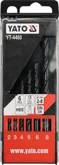 Yato Drill HSS with Cylindrical Shank for Metal 0.8mm / 8mm