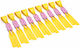 Set 10 Replacement Bands Slingshot Depox Premium Flat Rubber Yellow 0.5 Mm