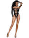 Dreamgirl Sexy Asymmetrisches Bodysuit mit Ärmeln