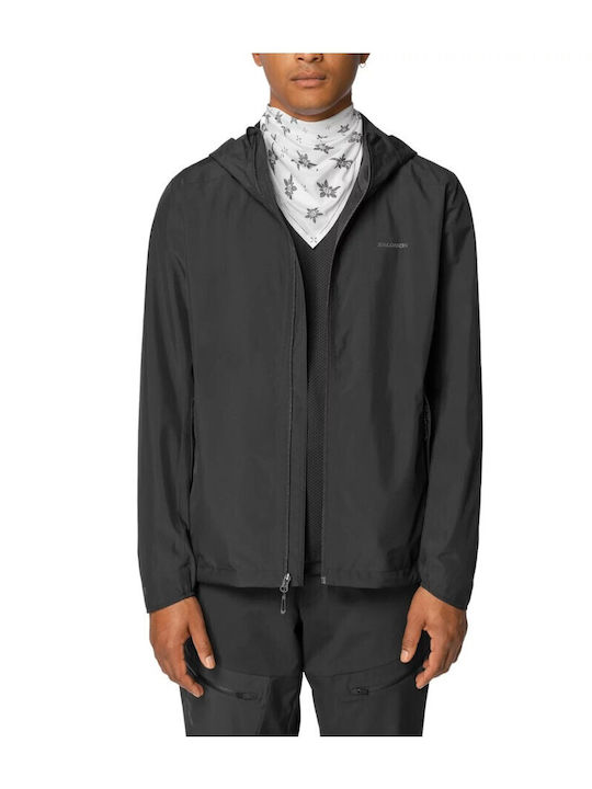 Jacke Wasserdicht und Winddicht Schwarz