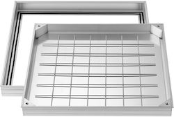 Vevor Kanalabfluss Aluminium 60x60cm