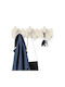 Umbra Plastic Wall Hanger 6 Hooks Beige 64x2.5x18.4cm