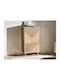 Sideboard Fivnole 101 made of Wood & Metal with Drawers Open Café 40x40x60cm