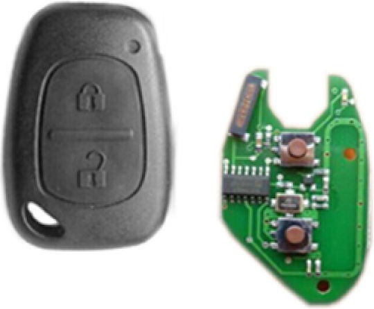 Dga Renault Replacement Cover 2 Buttons Without Key Chip 7946/433 Mhz Dga 1 Pc Dg-rn09chip/dga