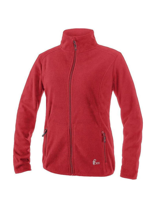 CXS Arbeitsjacke Fleece Rot