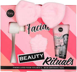 Foxy Sweet Peach Vitamin E Σετ Περιποίησης για Καθαρισμό Προσώπου