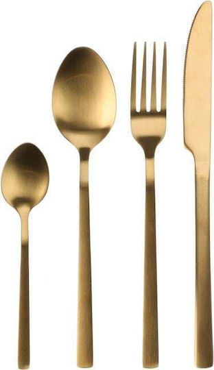 Inoxidabil Set de Tacâmuri Inoxidabil Auriu 16buc