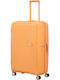 American Tourister Soundbox Μεγάλη Βαλίτσα Ταξιδίου Σκληρή Papaya Pop με 4 Ρόδες Ύψους 77εκ.