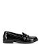 Patent Leather Women's Loafers in Black Color