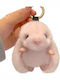 Fluffy Pink Bunny Keychain Brl340r