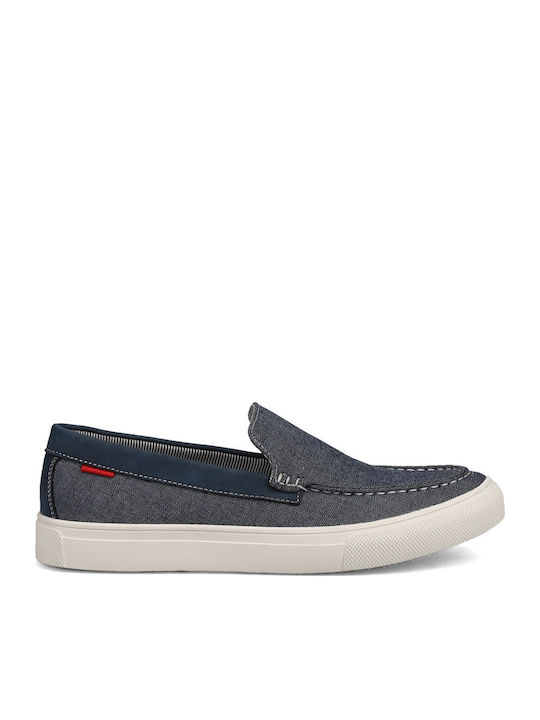 Suede Ανδρικά Loafers σε Μπλε Χρώμα