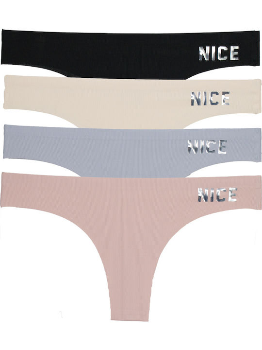 Damen Brasilien MultiPack Nahtlos Multicolour
