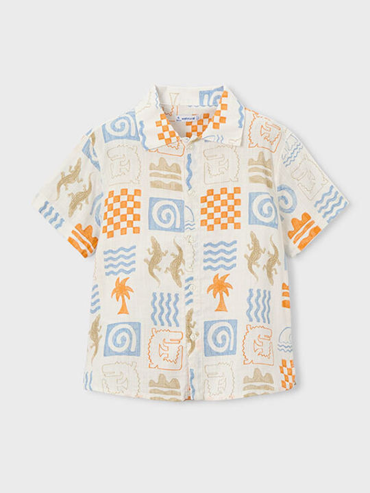 Kids Shirt Long Sleeve Ecru