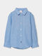 Kinder Hemd Langarm Sky Blue