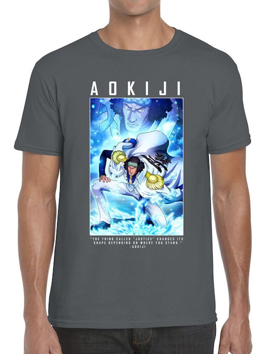 T-shirt One Piece Aokiji Pop Culture Charcoal