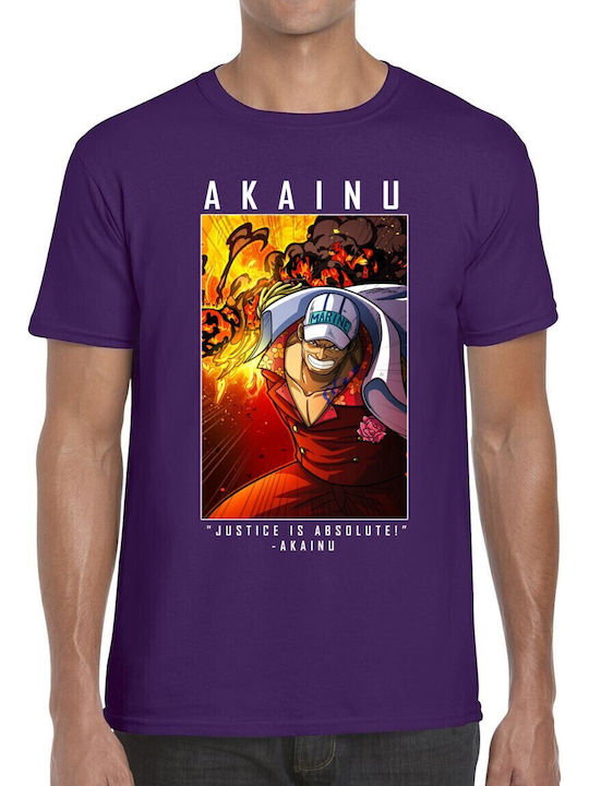 T-shirt One Piece Akainu Pop Culture Purple
