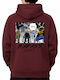 Hoodie One Piece Bad Ass Luffy Pop Culture Garnet